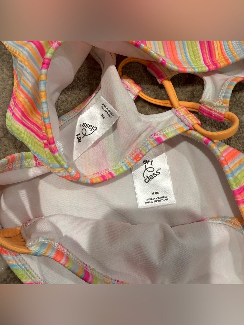 Girls Bundle (4) art class/cat & jack Bikini Sets for summer. Size 8 - Picture 15 of 16